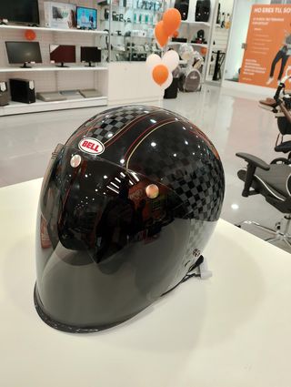 CASCO MOTO BELL RSD 1974 TALLA M + FUNDA GENERICA + VISERA + MANUAL