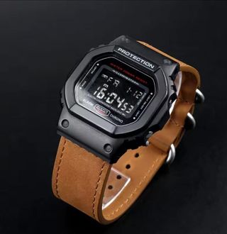 Correa G-Shock Marrón Cuero