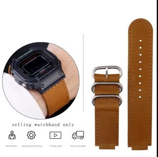 Correa G-Shock Marrón Cuero