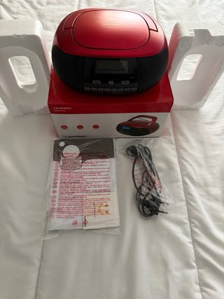 Radio CD Sunstech CRUSM400 Roja