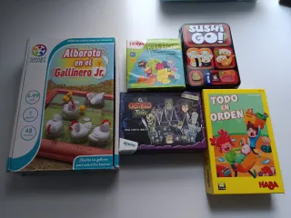 Pack 5 Juegos Mesa Infantiles: Alboroto, Bichos, S