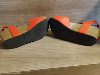 Sandalias cuña rojas