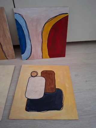 Cuadros Abstractos lote 12 euros