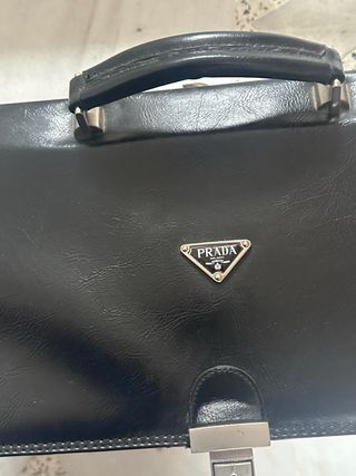 Maletín Prada Negro Piel