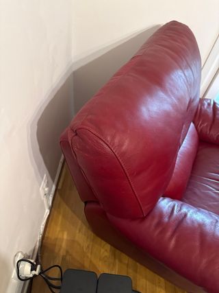 Sillón NATUZZI reclinable de piel natural