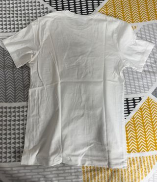 Camiseta Nike Blanca Logo Azul