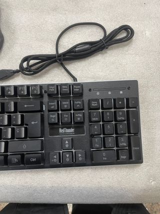 Teclado y Ratón RedThunder USB Negro