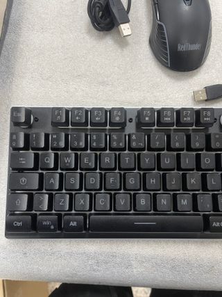 Teclado y Ratón RedThunder USB Negro
