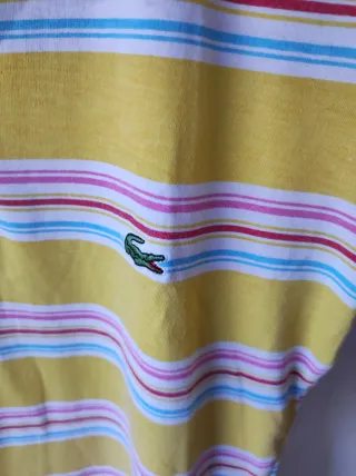 Camiseta Lacoste Rayas Talla S