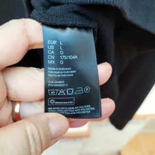 Sudadera Disney H&M Negra Talla L