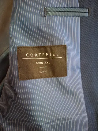 Chaqueta de traje azul Cortefiel