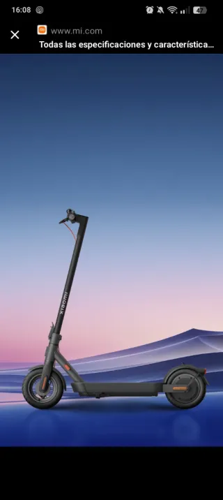 Patinete Eléctrico Xiaomi 4 Pro 2ª Gen