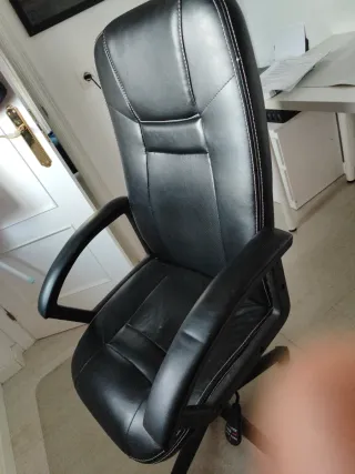 Silla de escritorio cómoda piel sintética