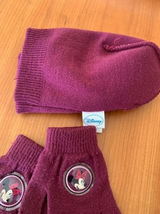 Gorro y guantes niña Disney Talla Única