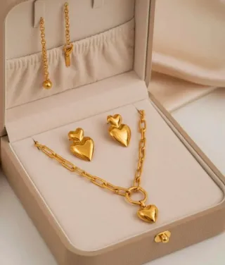Conjunto de joyería corazón