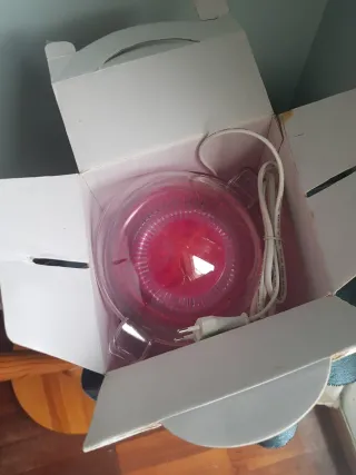 Exprimidor Eléctrico Transparente y Rosa