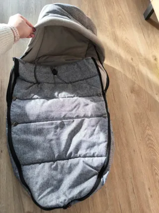 Saco para carrito de bebé gris