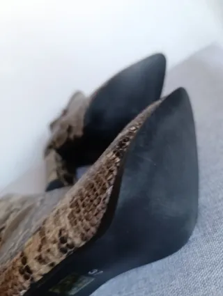 Stivaletti animalier con zip - Tg 37