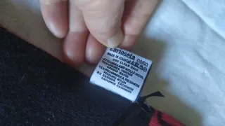 Sciarpa Moschino lana unisex nero/rosso