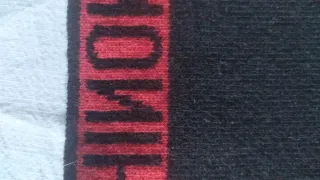 Sciarpa Moschino lana unisex nero/rosso