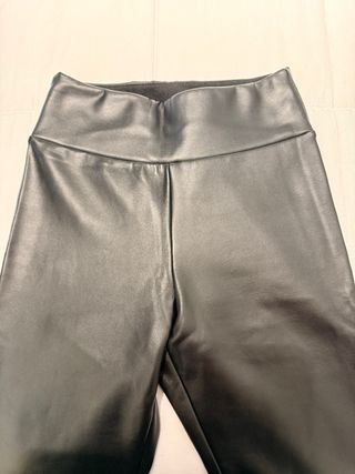 Pantalones de piel negros