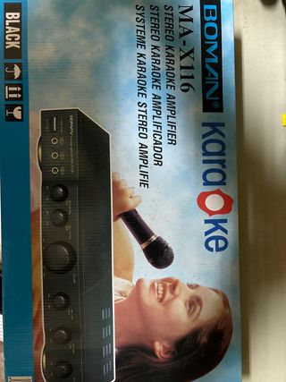 Boman MA-X116 Amplificador Karaoke Negro