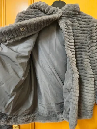 Giubbotto eco pelliccia grigio Motivi