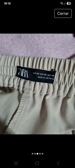 Pantalón Zara beige