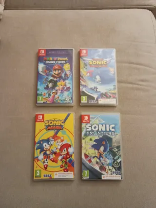 4 Carátulas Juegos Nintendo Switch