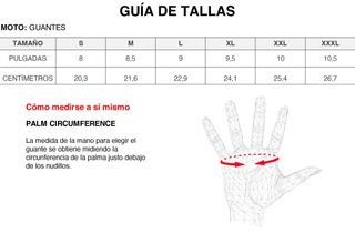 Guantes de moto cuero Talla 2XL Negro/Neón