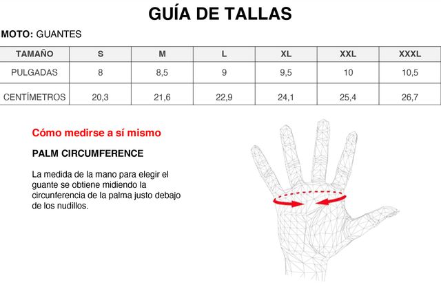 Guantes de moto cuero Talla 2XL Negro/Neón