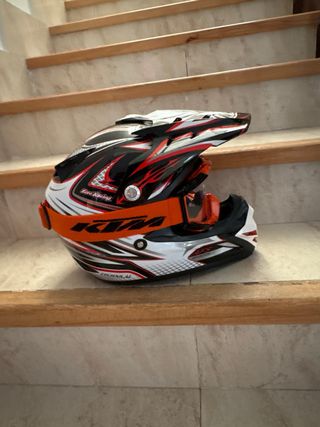Casco Motocross Niño + Gafas KTM