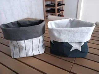 Cesta de tela decorativas