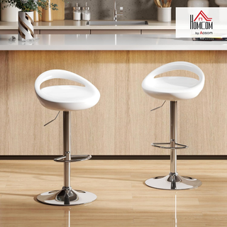 Set 2 Sgabelli da Bar Alti, Sgabelli Girevoli a 36