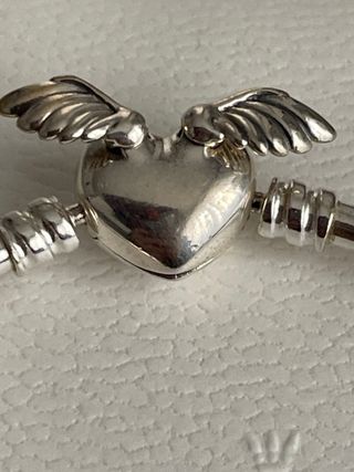 Pulsera Pandoracorazón con Alas de Ángel (17cm)