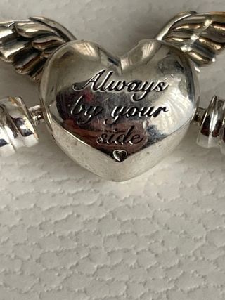 Pulsera Pandoracorazón con Alas de Ángel (17cm)