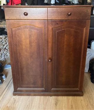 Mueble Cama Extensible Madera Marrón