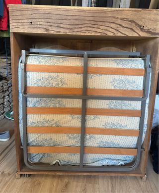 Mueble Cama Extensible Madera Marrón