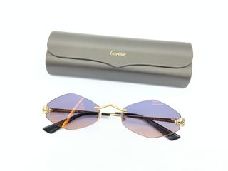 Gafas de sol Cartier Oro Morado