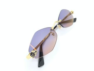 Gafas de sol Cartier Oro Morado