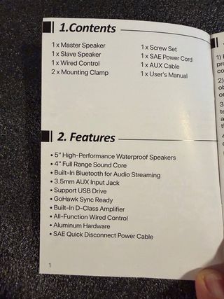 Altoparlanti Moto/Barca Impermeabili 600W