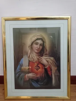 Cuadro Virgen María Sagrado Corazón