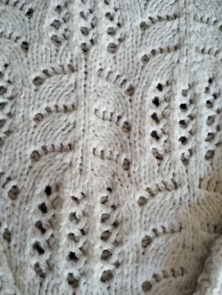 Jersey Mango calado beige