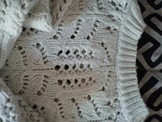 Jersey Mango calado beige