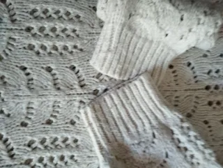 Jersey Mango calado beige