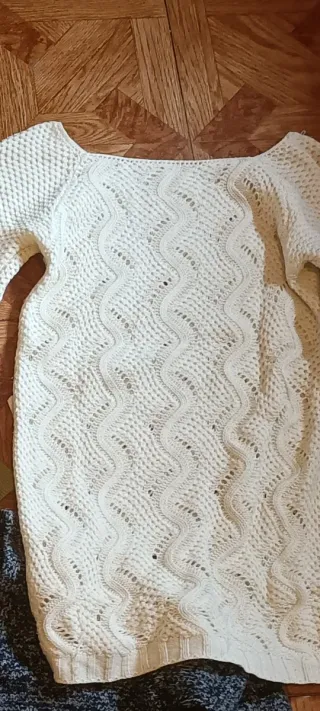 Lote 5 suéteres jersey  talla S mujer – beige, ver