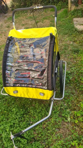 Remolque bici amarillo