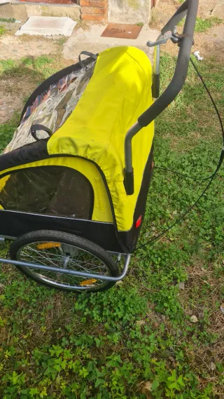 Remolque bici amarillo