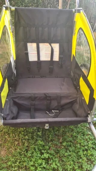 Remolque bici amarillo