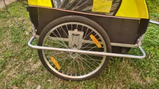 Remolque bici amarillo